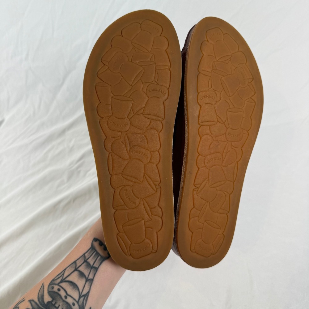 Kork-Ease Womens Brown Leather Slide Sandals Cork Footbed Casual Size 10M - Picture 7 of 10